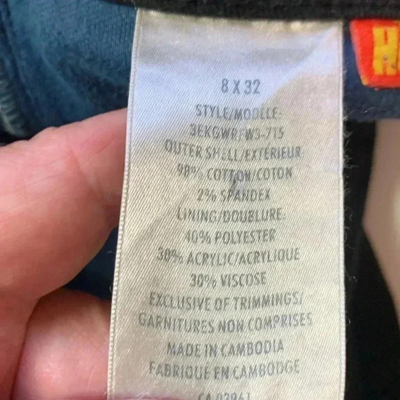 Windriver Fully Lined High Rise Black Jeans for Cold Weather Size  8 Waist 32 - Picture 6 of 8